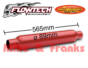50252 Flowtech Red Hots silencieux 2,5\" (63,5mm)