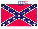 Autocollant Confederate Flag 13x8,3cm