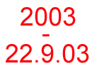 2003-22. septembre 2003