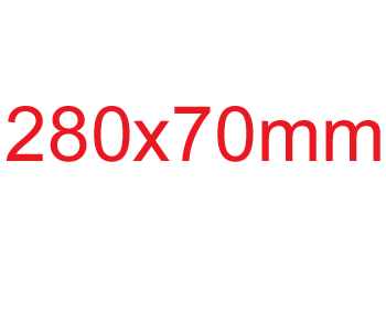 Segments 11x2.75" (280x70mm)