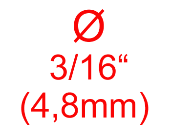 3/16" Diameter