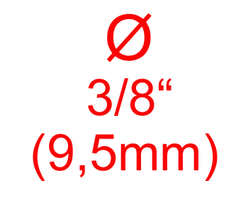 3/8" Diameter