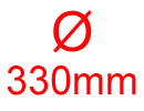 diámetro 330mm