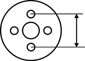 4 lug 4.25" bolt circle