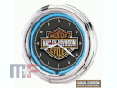 Neon Wall Clock Harley Davidson 12"
