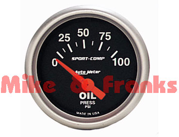 3327 Oil pressure gauge 0-100PSI 52mm