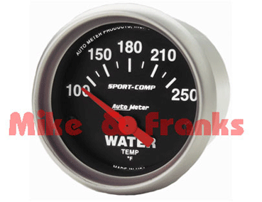 3337 Water temperature gauge 100-250°F 52mm
