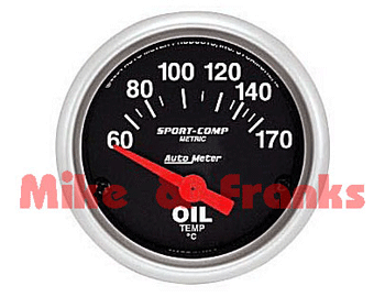 3348M Engine Oil temperature gauge 60-170°C 52mm