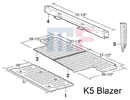 Bed Floor Panel Rear Blazer/Jimmy 73-91 left