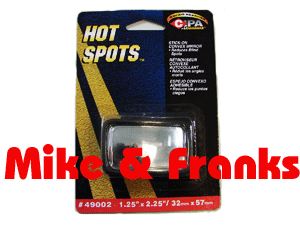 Hot Spots Stick-On Convex Blind Spot Mirror 1.25\"x2.25\"