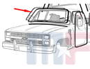 Windschutzscheibendichtung Standard C/K/R/V Pickup/SUV 73-87/91*