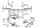 Bujes brazo delantero abajo (# 8) varios autos GM 66-74*