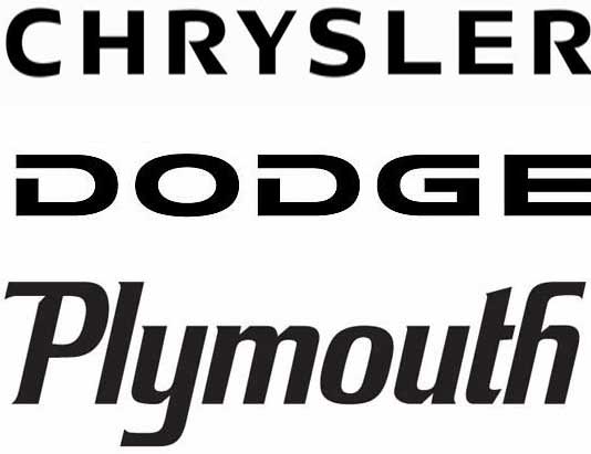 Chrysler®/Dodge/Plymouth