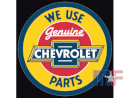 Placa metálica Chevrolet Parts 11.75" ronda