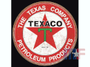 Placa metálica Texaco - The Texas Company 11.75" ronda