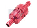Edelbrock Fuel Filter Alu Red 3/8 "(9.5mm) hose