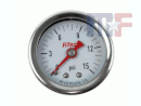FiTech manomètre pression essence 0-15psi 1-1/2" Ø