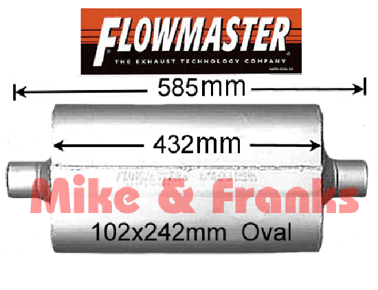 942550 Flowmaster 50 Delta Flow 2,5\" (63,5mm) Center-Center