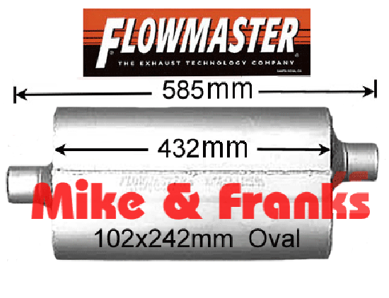 942552 Flowmaster 50 Delta Flow 2,5" (63,5mm) Center-Side