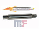 Flobullet Stainless Steel Glasspack Muffler 2.25" (57.1mm)