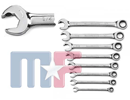 85599 GearWrench Open End Ratcheting Wrench Set SAE 8 pieces