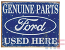 Enseigne en métal Ford Parts 16\" x 12.5\" (ca. 41cm x 32cm)