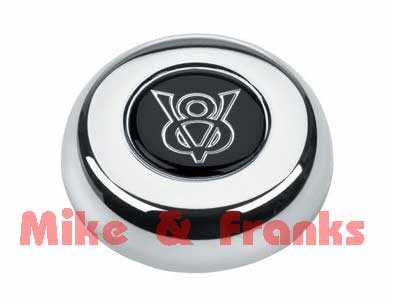 5682 chrome horn button \"V8\"