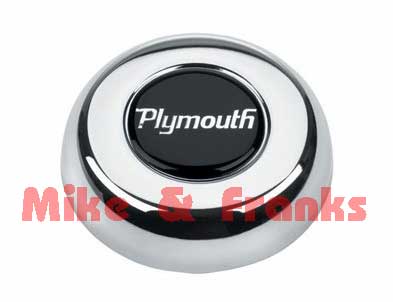 5694 chrome horn button \"Plymouth\"