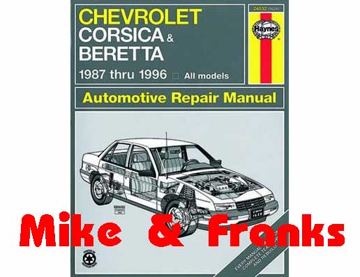 Repair manual 24032 Baretta Corsica 1987-96
