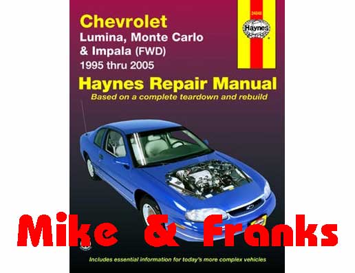 Repair manual 24048 Lumina Impala Monte Carlo 95-05