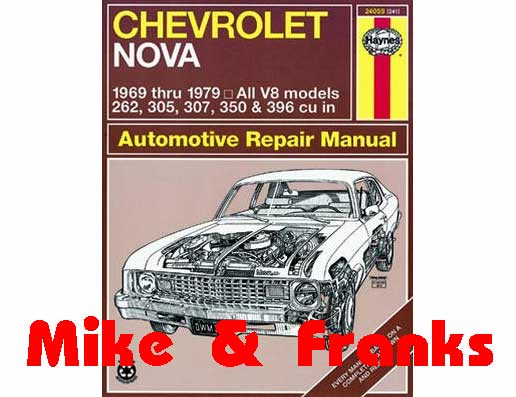 Manuel de réparation 24059 Chevrolet Nova 1969-79