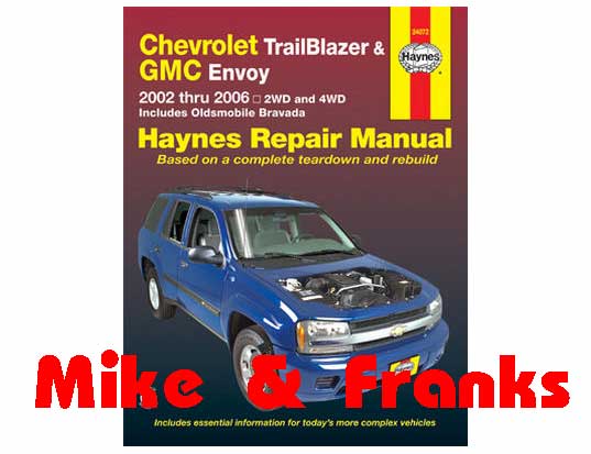 Repair manual 24072 Trailblazer Envoy 2002-06