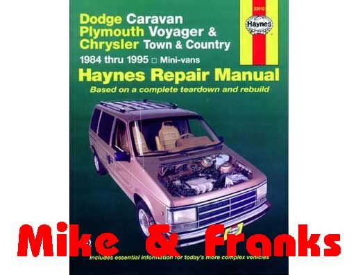 Repair manual 30010 Chrysler Voyager Dodge Caravan 1984-95