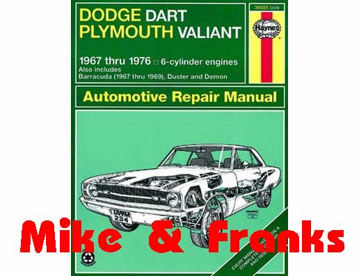 Repair manual 30025 Dart Demon 67-69