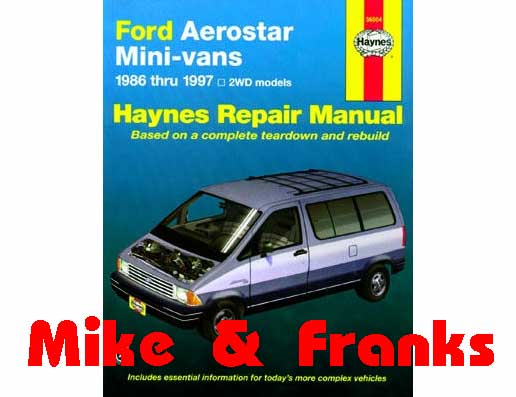 Repair manual 36004 Aerostar 1986-97
