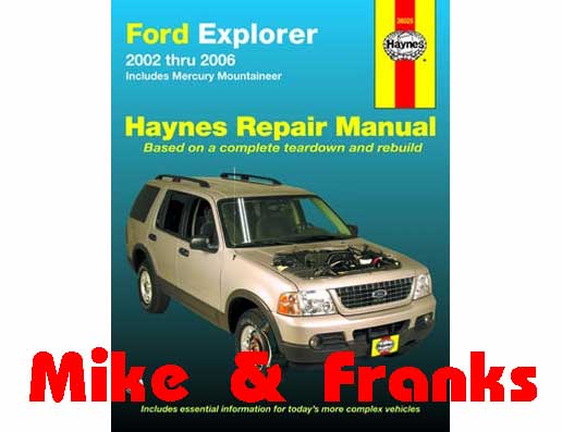 Repair manual 36025 Explorer 2002-03