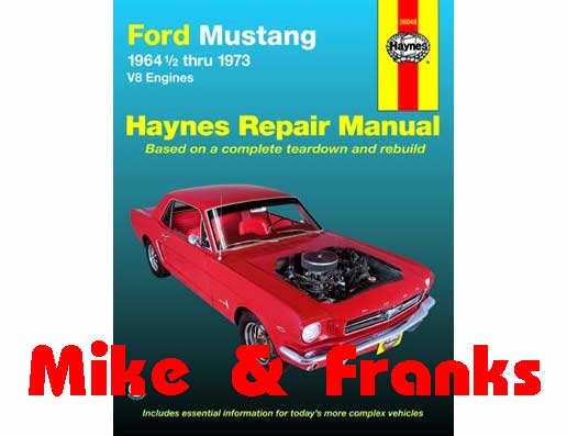 Manuel de réparation 36048 Mustang 1964-73