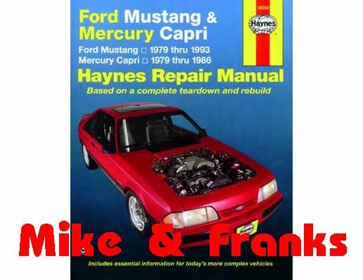 Manual de reparaciones 36050 Mustang 1979-93