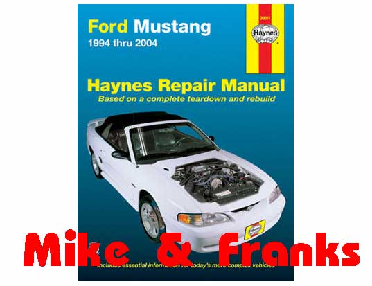 Manual de reparaciones 36051 Mustang 1994-2004