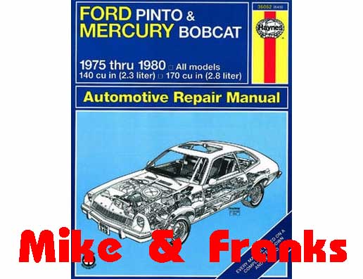 Manuel de réparation 36062 Pinto / Bobcat 1975-80
