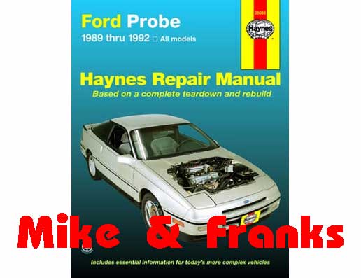 Repair manual 36066 Probe 1989-92