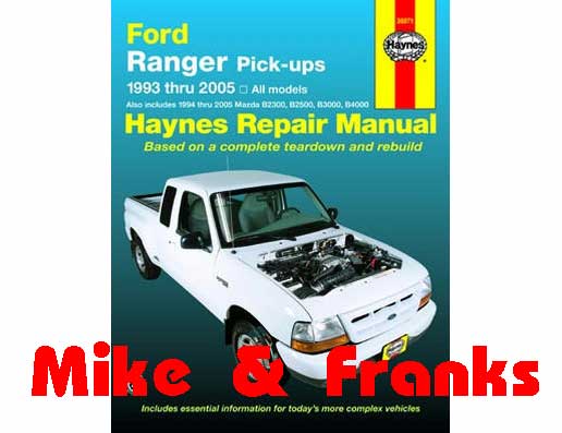 Repair manual 36071 Ford Ranger 1993-2005
