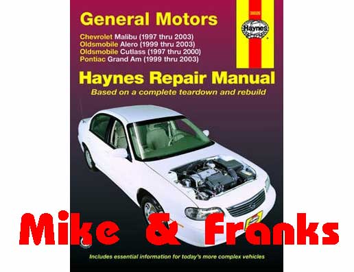 Repair manual 38026 Grand Am 99-03