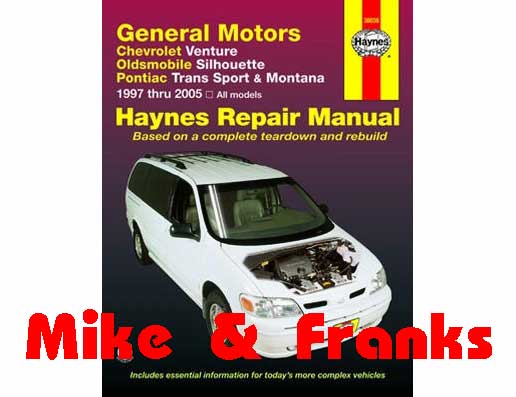 Repair manual 38036 Trans Sport Montana 1997-05