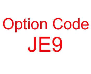 with Option Code JE9