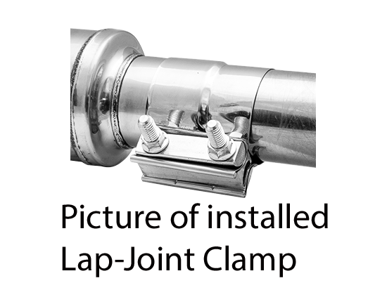 2.5" Stainless Steel Lap Joint Band Clamp Exhaust Clamp