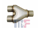 Exhaust pipe Y-pipe 2,5" (63,5mm) Stainless Steel ID