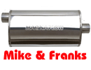 14326 Magnaflow muffler 2,5\" polished stainless steel