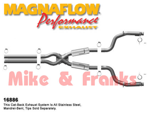 16886 Magnaflow Challenger SRT8 6.1/6.4 08-14 Exhaust aggressive