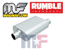 R22542OD Rumble Schalldämpfer 2,50" O.D. (63,5mm) Mitte-Seite